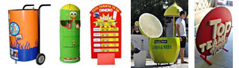 Elementos singulares de cualquier tama&ntilde;o para publicidad, promociones y eventos.